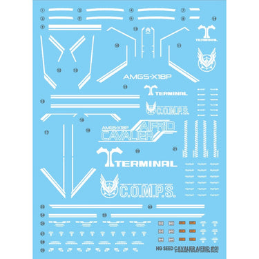G-Rework CD-H260-CA Premium Decal for HG Seed Cavalier Aifrid